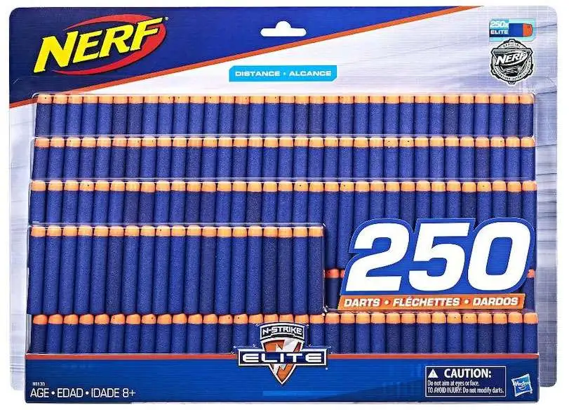NERF Official Dart Refill 250 N-strike Elite Distance Darts for sale online 