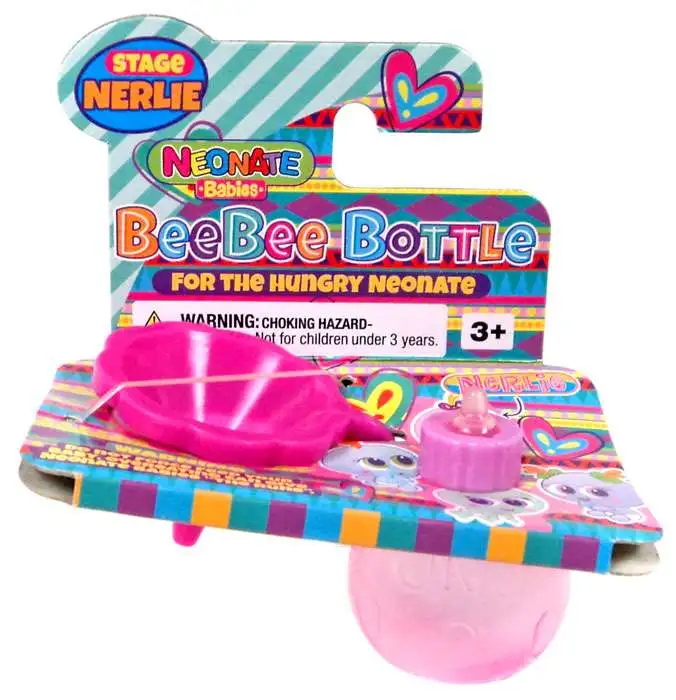 Neonate Babies Nerlie Pink Funnel & Bottle BeeBee Bottle