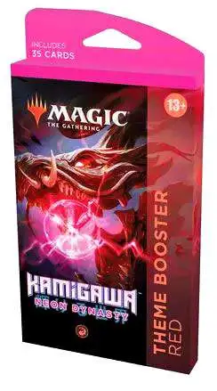 MtG Kamigawa Neon Dynasty Red Theme Booster Pack [35 Cards]