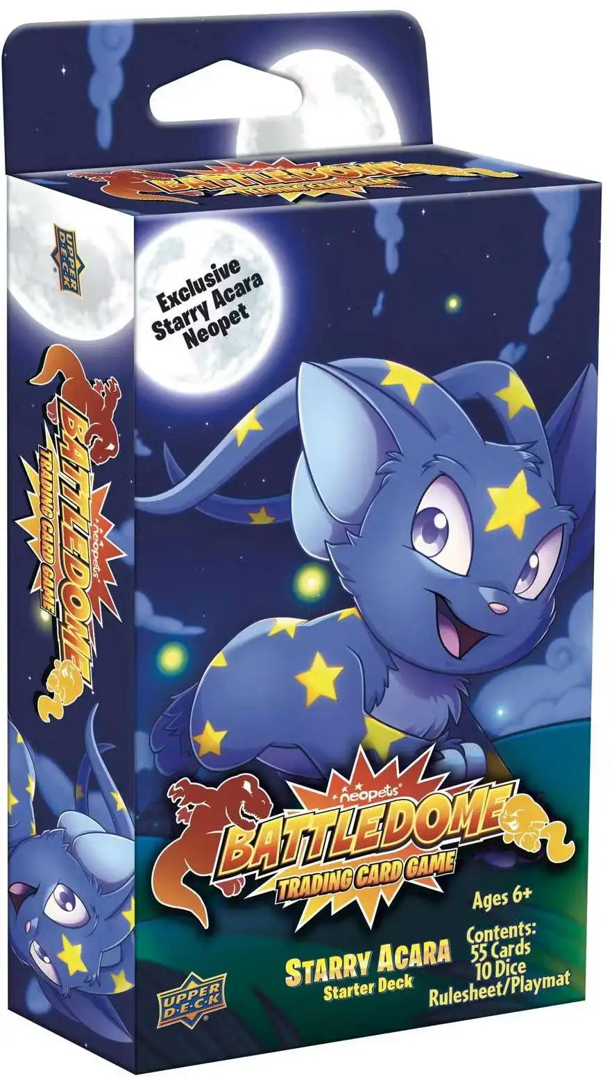 Neopets Battledome Trading Card Game Starry Acara Starter Deck [55 Cards, 1 Rule Sheet & 10 Dice]