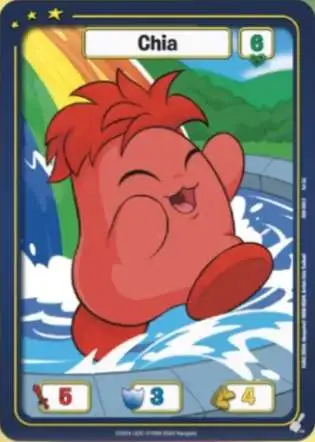 Neopets Battledome Trading Card Game Defenders of Neopia Common Chia #005 [Red FOIL]