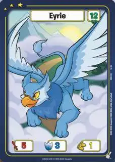 Neopets Battledome Trading Card Game Defenders of Neopia Common Eyrie #010 [Blue FOIL]