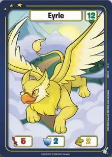 Neopets Battledome Trading Card Game Defenders of Neopia Common Eyrie #011 [Yellow FOIL]