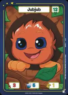 Neopets Battledome Trading Card Game Defenders of Neopia Common Jubjub #021 [Red]
