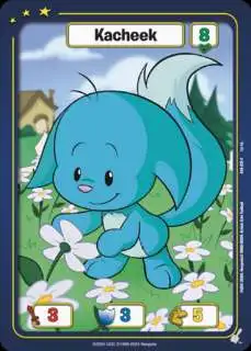 Neopets Battledome Trading Card Game Defenders of Neopia Common Kacheek #026 [Blue]