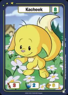 Neopets Battledome Trading Card Game Defenders of Neopia Common Kacheek #027 [Yellow]
