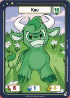 Neopets Battledome Trading Card Game Defenders of Neopia Common Kau #032 [Green]