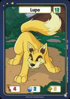 Neopets Battledome Trading Card Game Defenders of Neopia Common Lupe #039 [Yellow FOIL]