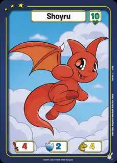 Neopets Battledome Trading Card Game Defenders of Neopia Common Shoyru #057 [Red]