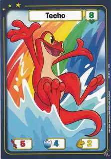 Neopets Battledome Trading Card Game Defenders of Neopia Common Techo #061 [Red]