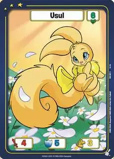 Neopets Battledome Trading Card Game Defenders of Neopia Common Usul #067 [Yellow]