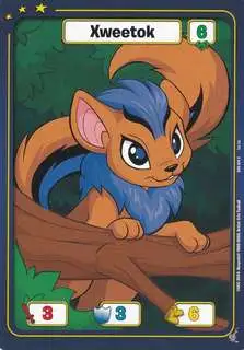 Neopets Battledome Trading Card Game Defenders of Neopia Common Xweetok #074 [Blue FOIL]