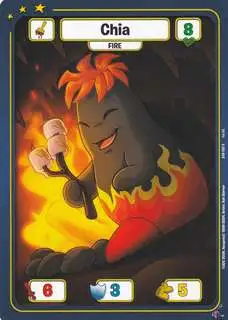 Neopets Battledome Trading Card Game Defenders of Neopia Rare Chia #083 [Fire FOIL]