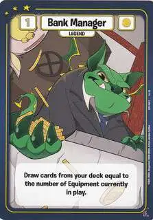 Neopets Battledome Trading Card Game Defenders of Neopia Common Bank Manager #168
