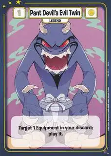 Neopets Battledome Trading Card Game Defenders of Neopia Common Pant Devil's Evil Twin #171