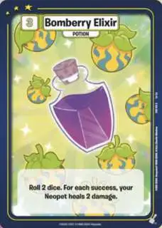 Neopets Battledome Trading Card Game Defenders of Neopia Rare Bomberry Elixir #242