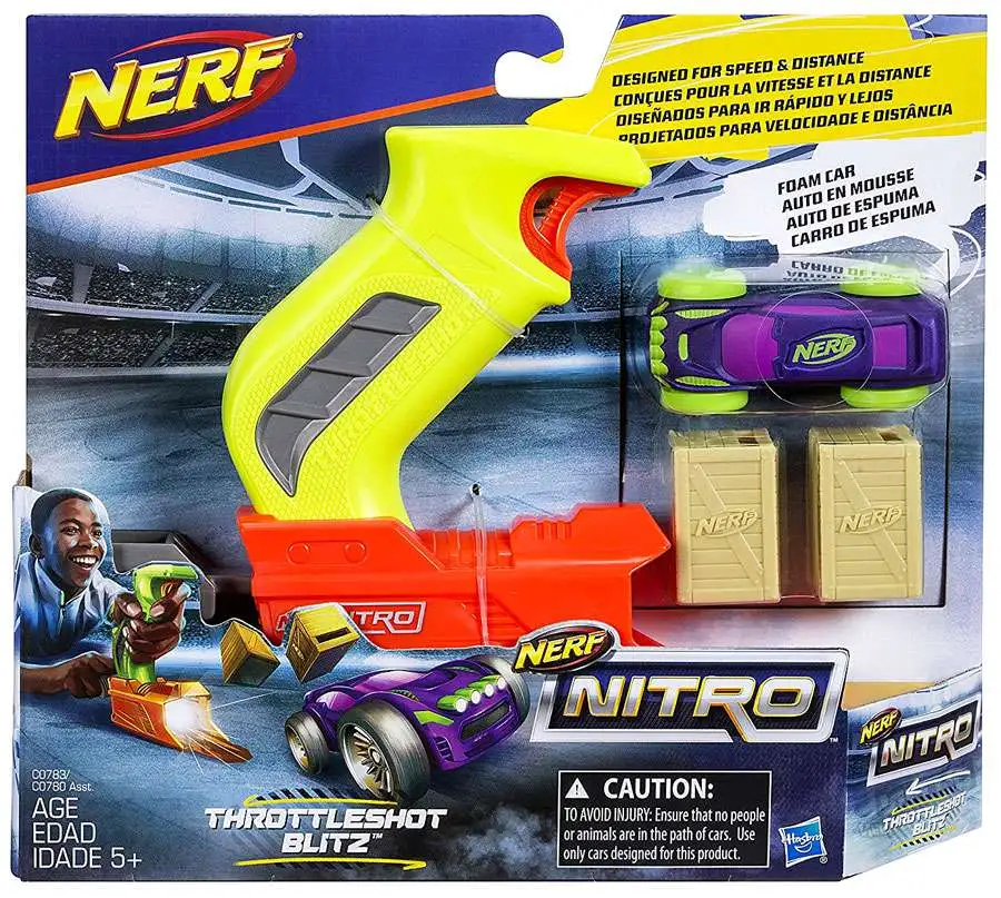 Details about   Brand New NERF Nitro THROTTLESHOT BLITZ Car Blaster YELLOW 