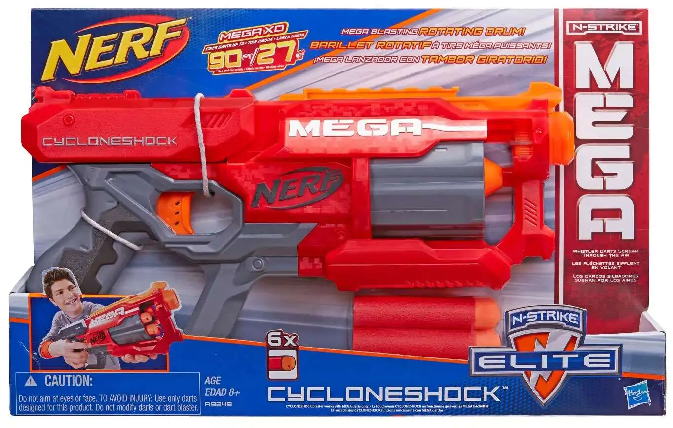 NERF N-strike Elite Mega CycloneShock Blaster A9249 for sale online 
