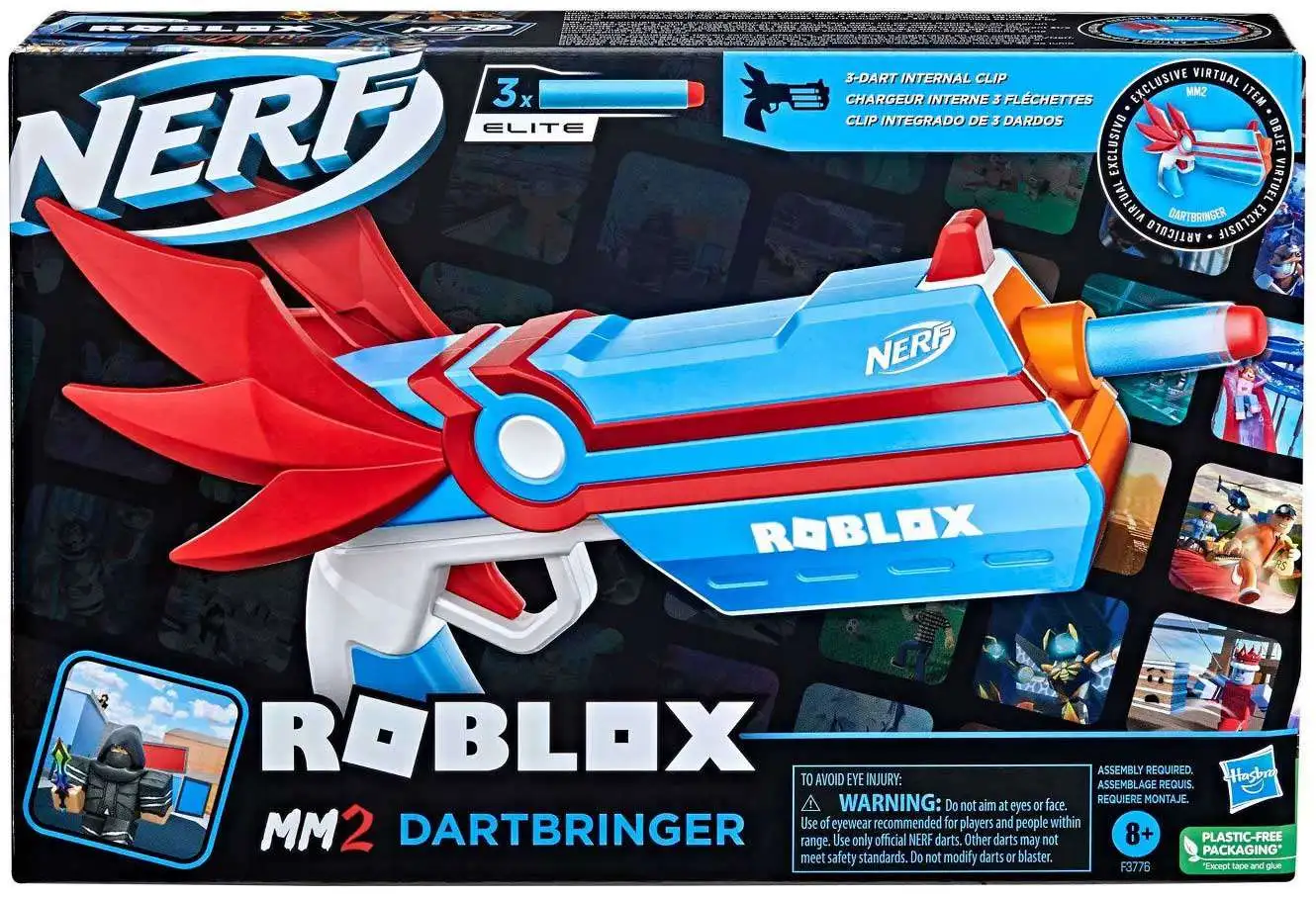 Nerf Roblox MM2 Shark Seeker Dart Blaster Toy Hasbro Toys - ToyWiz