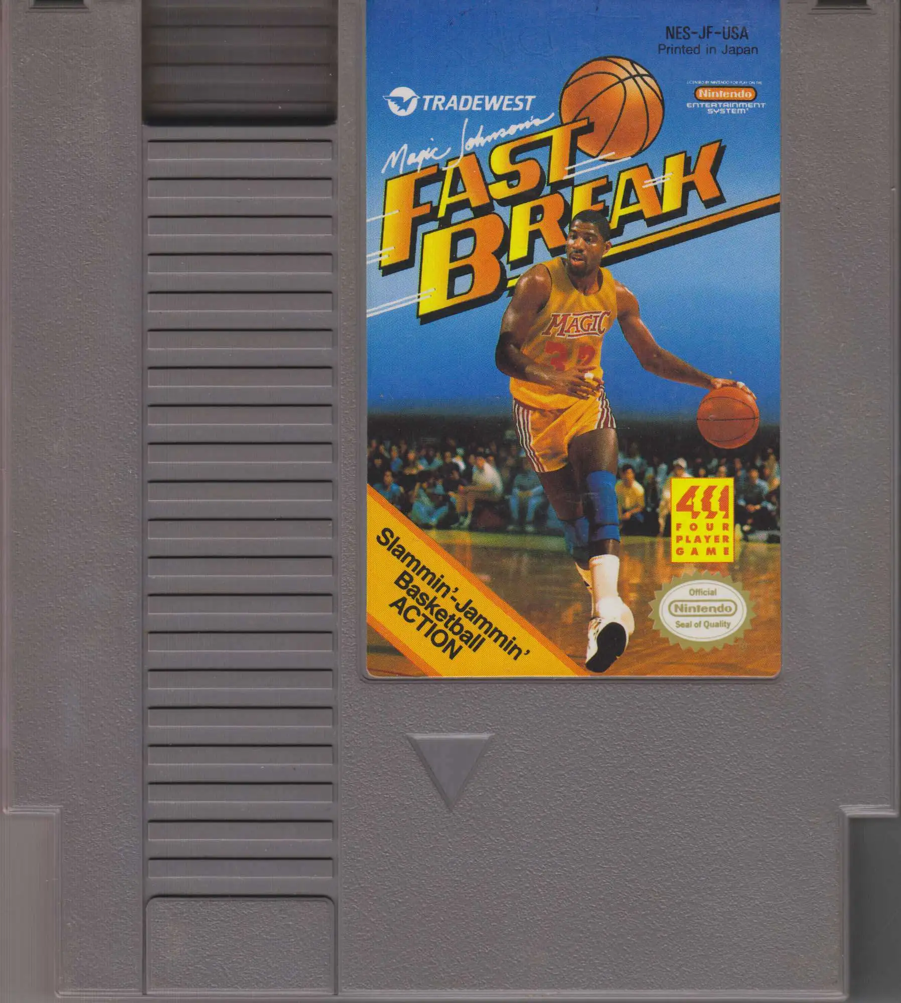 Nintendo NES Magic Johnson's Fast Break Video Game Cartridge [Loose]