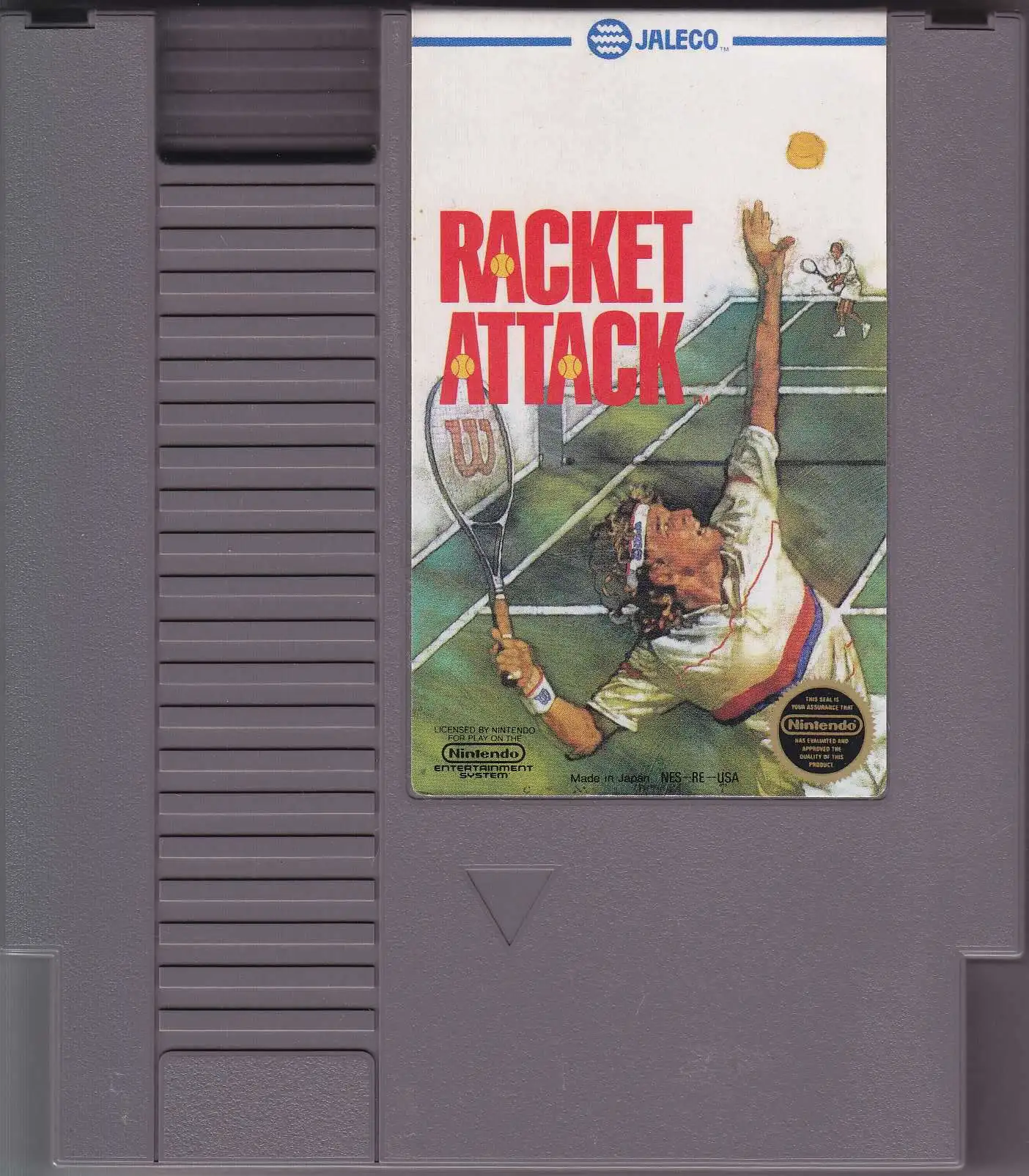 Nintendo NES Racket Attack Video Game Cartridge [Played Condition]