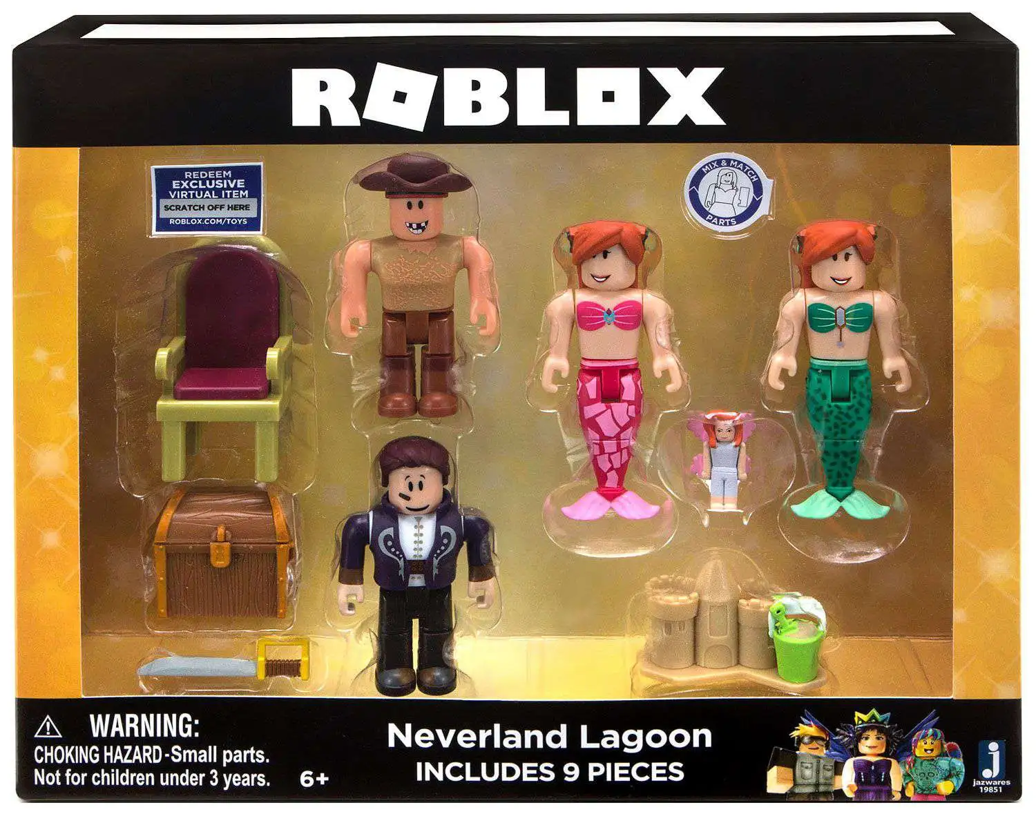 Roblox Celebrity Collection - Crezak: The Legend Figure Pack [Includes  Exclusive Virtual Item] 