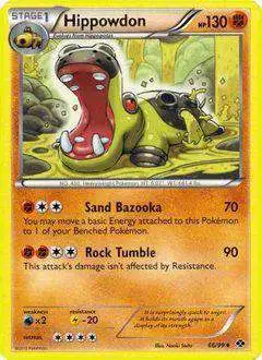 Pokemon Black & White Next Destinies Uncommon Hippowdon #66