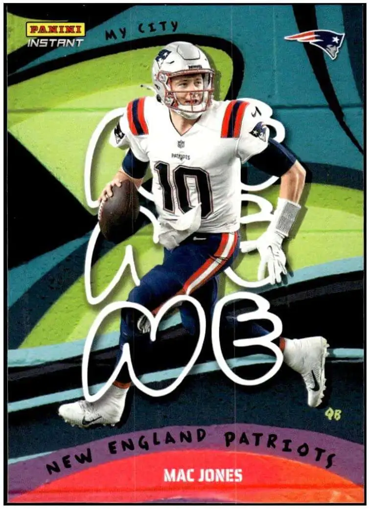 NFL New England Patriots 2021 Instant Draft Night Illustrations Football Mac  Jones Trading Card Panini - ToyWiz