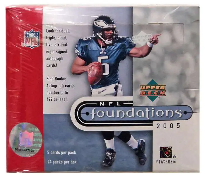 NFL Upper Deck NFL Foundations 2005 Trading Card Hobby Box - ToyWiz