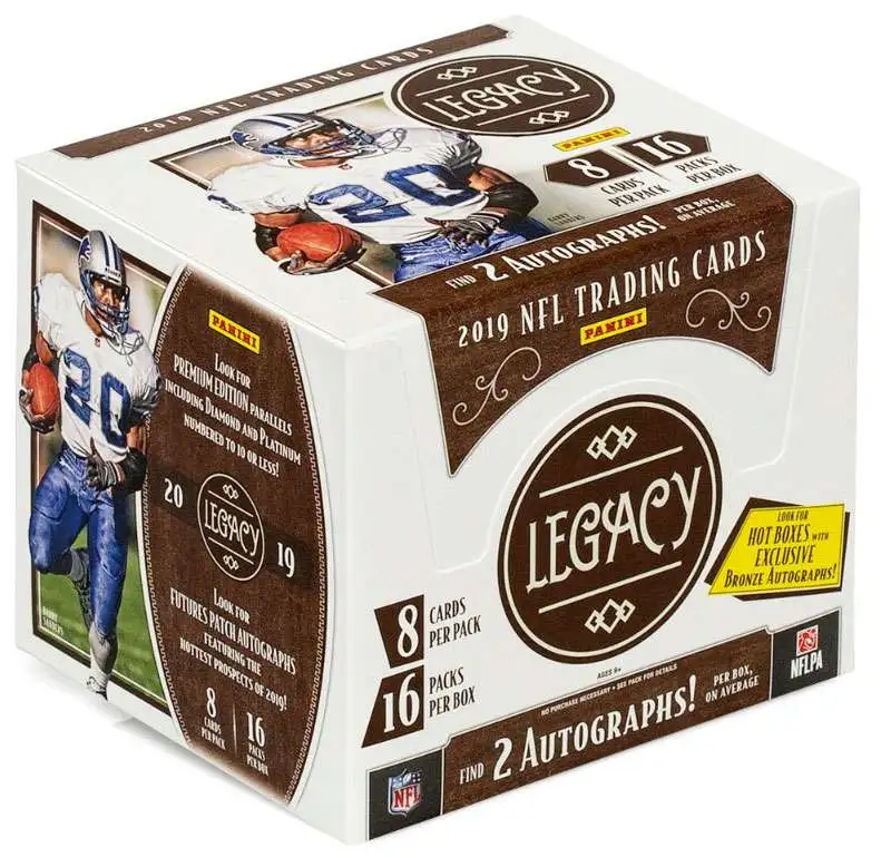 NFL Panini 2019 Legacy Football Trading Card HOBBY Box - ToyWiz