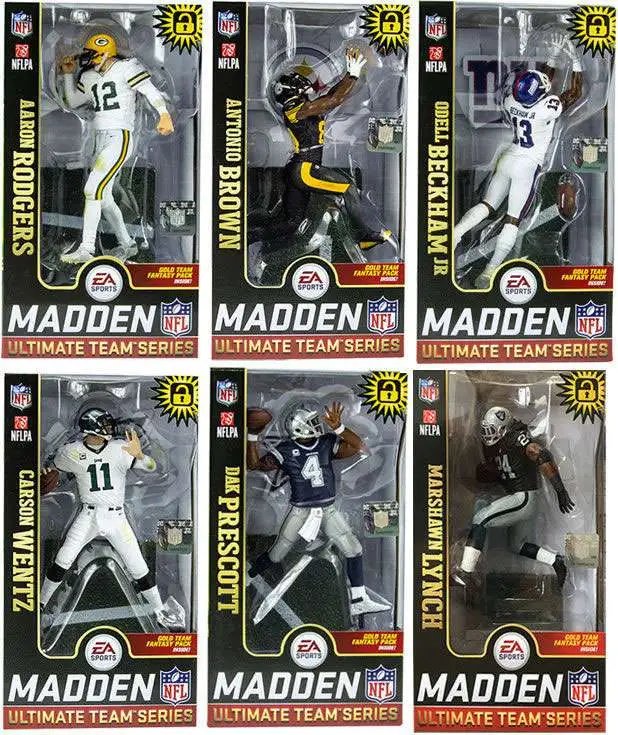 McFarlane Toys NFL Green Bay Packers EA Sports Madden 19 Ultimate Team  Series 1 Aaron Rodgers 7 Action Figure White Jersey - ToyWiz