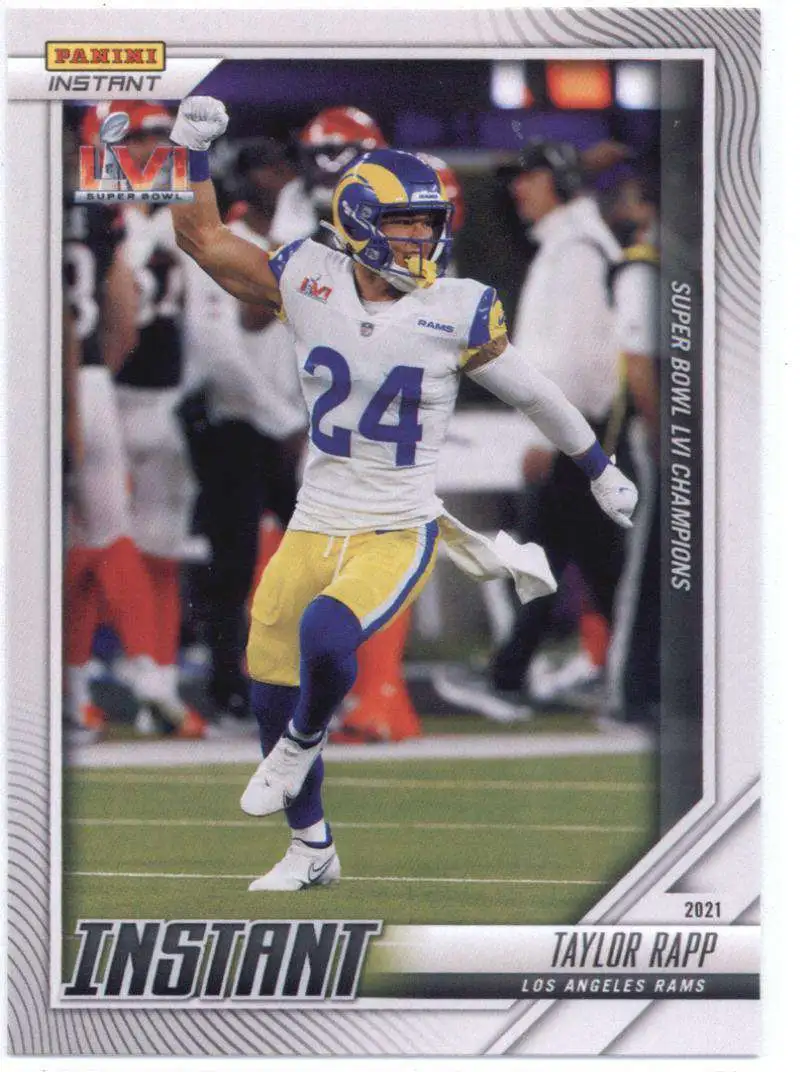 NFL Los Angeles Rams 2022 Super Bowl 56 Champions Single Card Taylor ...
