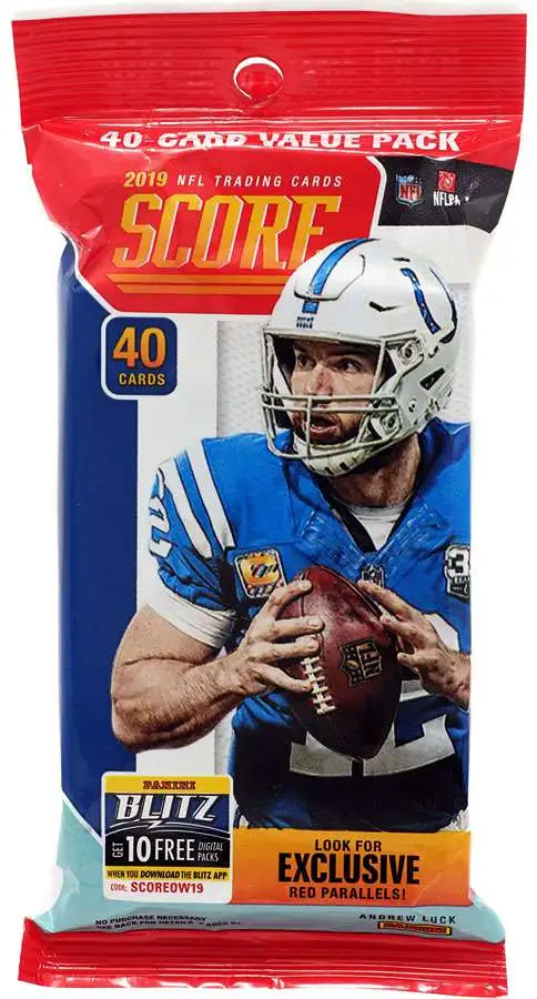 NFL Panini 2019 Score Football Trading Card VALUE Pack [40 Cards]