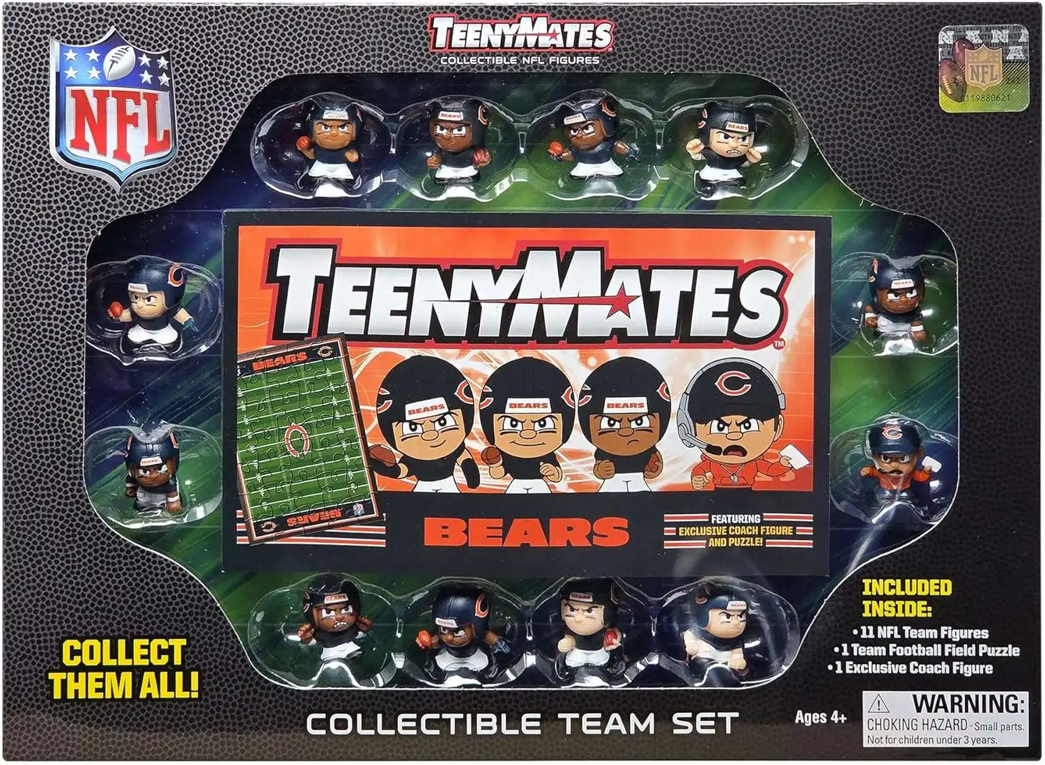 NFL TeenyMates 2024 Football Chicago Bears 12-Figure Team Set 11