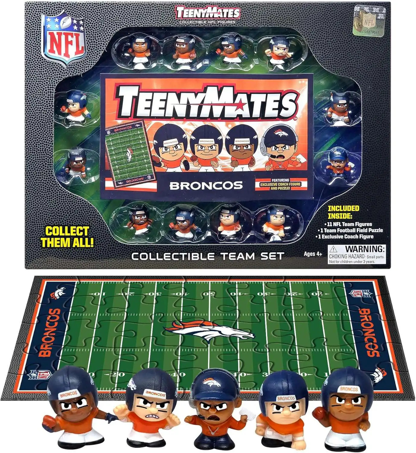 NFL TeenyMates 2024 Football Denver Broncos 12-Figure Team Set 11