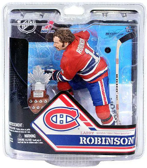 McFarlane Toys NHL Montreal Canadiens Sports Hockey Hockey Series 32 Larry Robinson Action Figure [With Trophy]