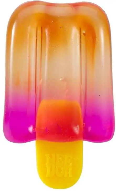 NeeDoh Nice-Sicle ORANGE & RED Stress Ball