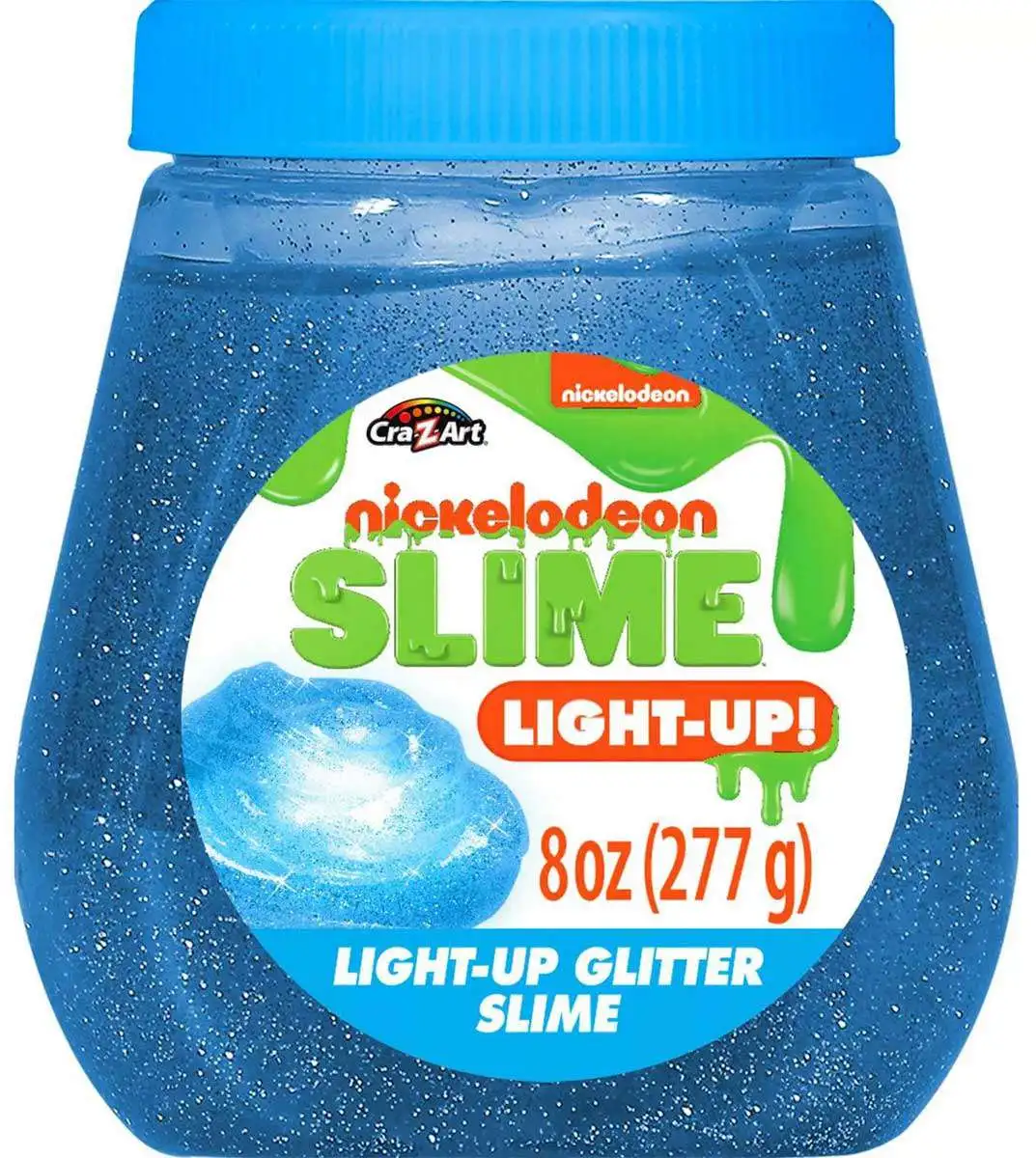 Nickelodeon Slime Light-Up Glitter Blue Slime