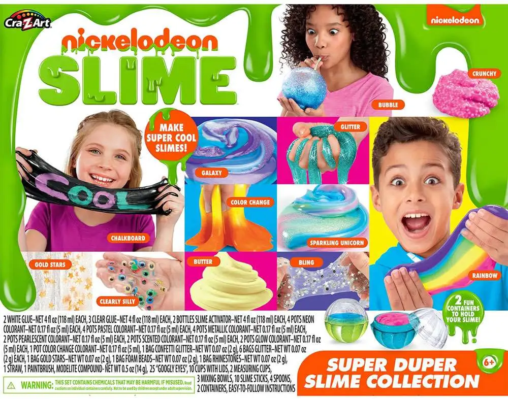 Nickelodeon Slime Super Duper Slime Collection Kit Cra-Z-Art - ToyWiz