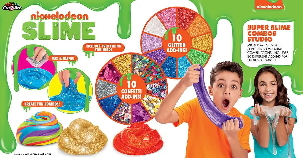 Nickelodeon Slime For Kids CraZArt Slime Blendz And CraZArt