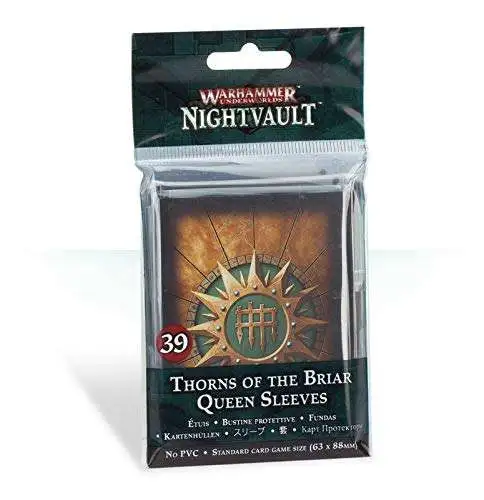 Warhammer Underworlds: Nightvault Thorns of the Briar Queen Card Sleeves [39 Sleeves]