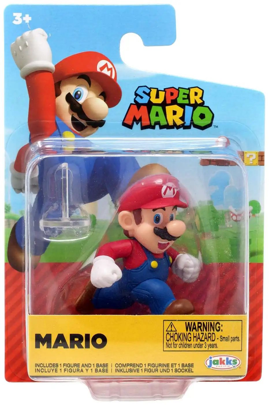 World of Nintendo Super Mario Wave 21 Mario 2.5-Inch Mini Figure [Running, Loose]
