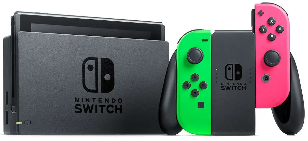 Nintendo Switch Hardware with Splatoon 2 + Neon Green/Neon Pink