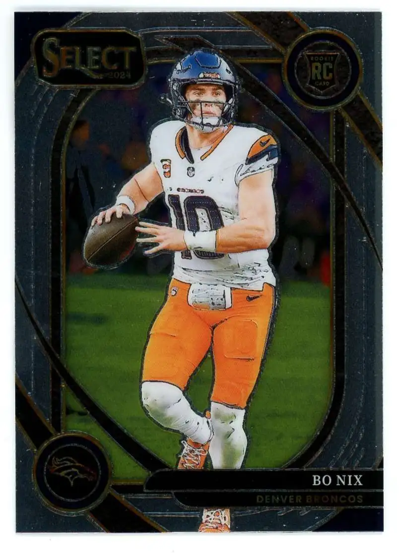 NFL 2024 Panini Select Football Base Club Level Bo Nix #221 [Rookie]