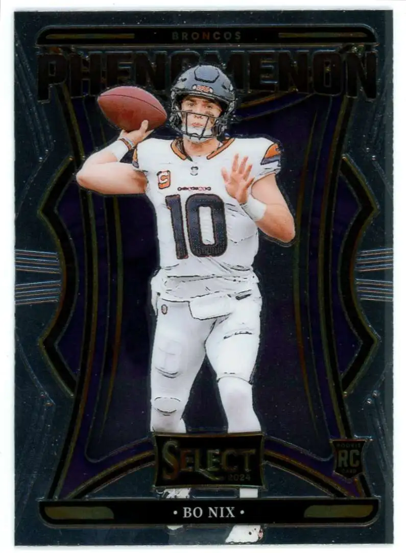 NFL 2024 Panini Select Football Phenomenon Bo Nix #4 [Rookie]