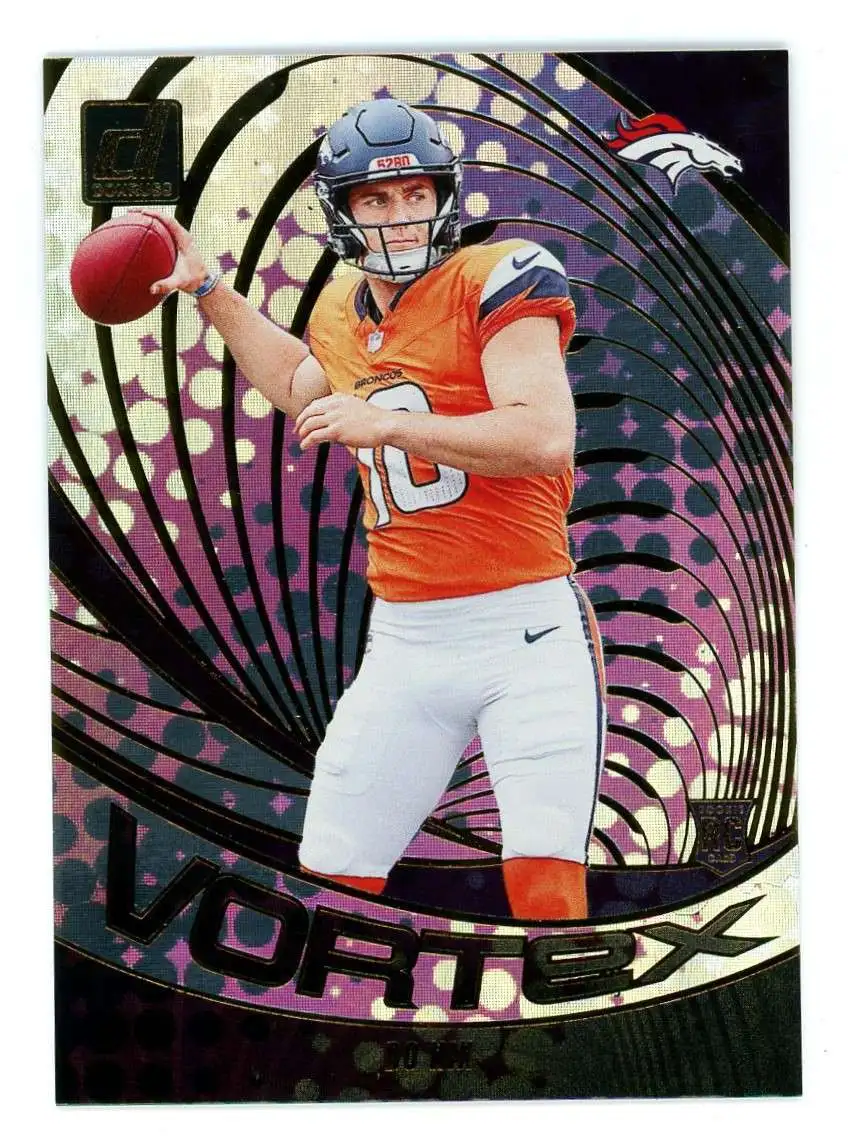 NFL 2024 Panini Donruss Football Vortex Bo Nix VOR-BNI [Rookie]