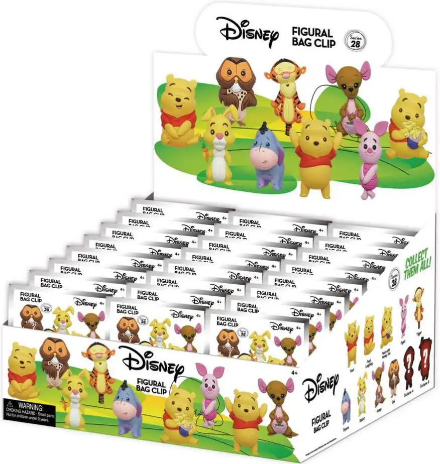 Winnie the Pooh NEW Pooh with Honey Clip Blind Bag Monogram Key Chain 