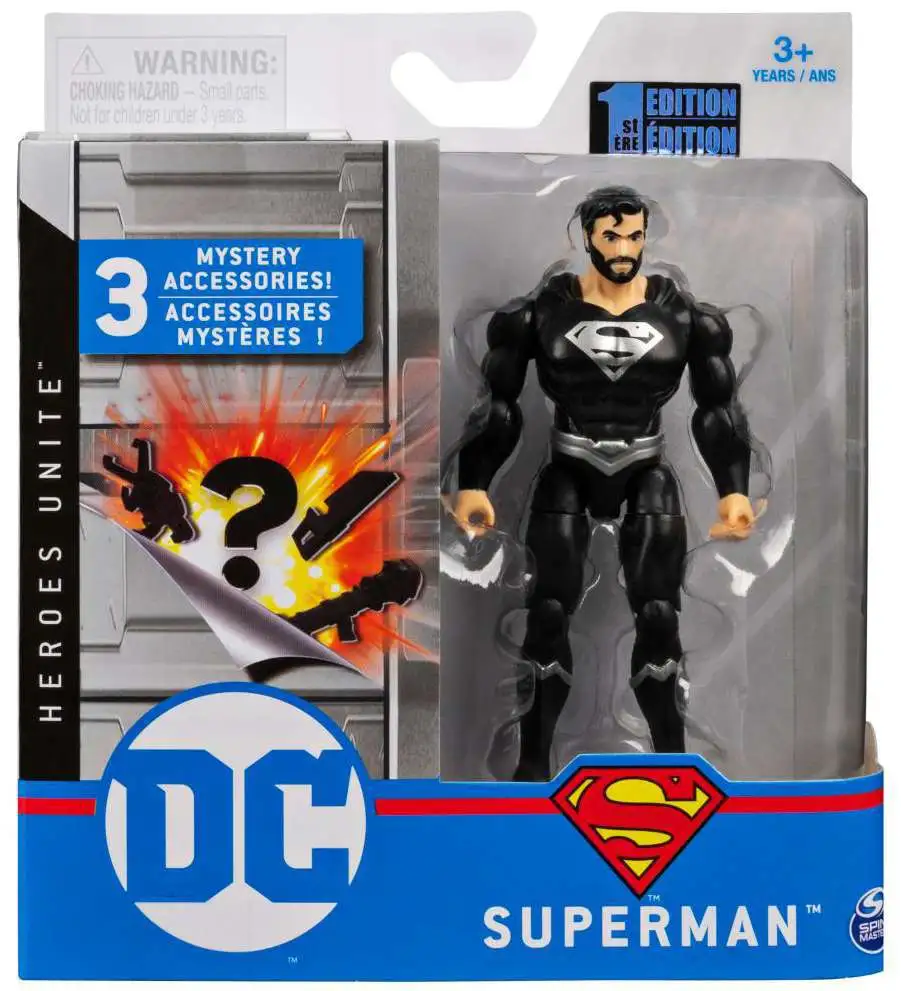 Spin Master DC Universe Heroes Unite 4" Figure Set Superman Flash Shazam Cyborg 