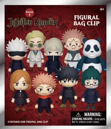 3D Figural Bag Clip Jujutsu Kaisen Mystery Pack [1 RANDOM Figure]