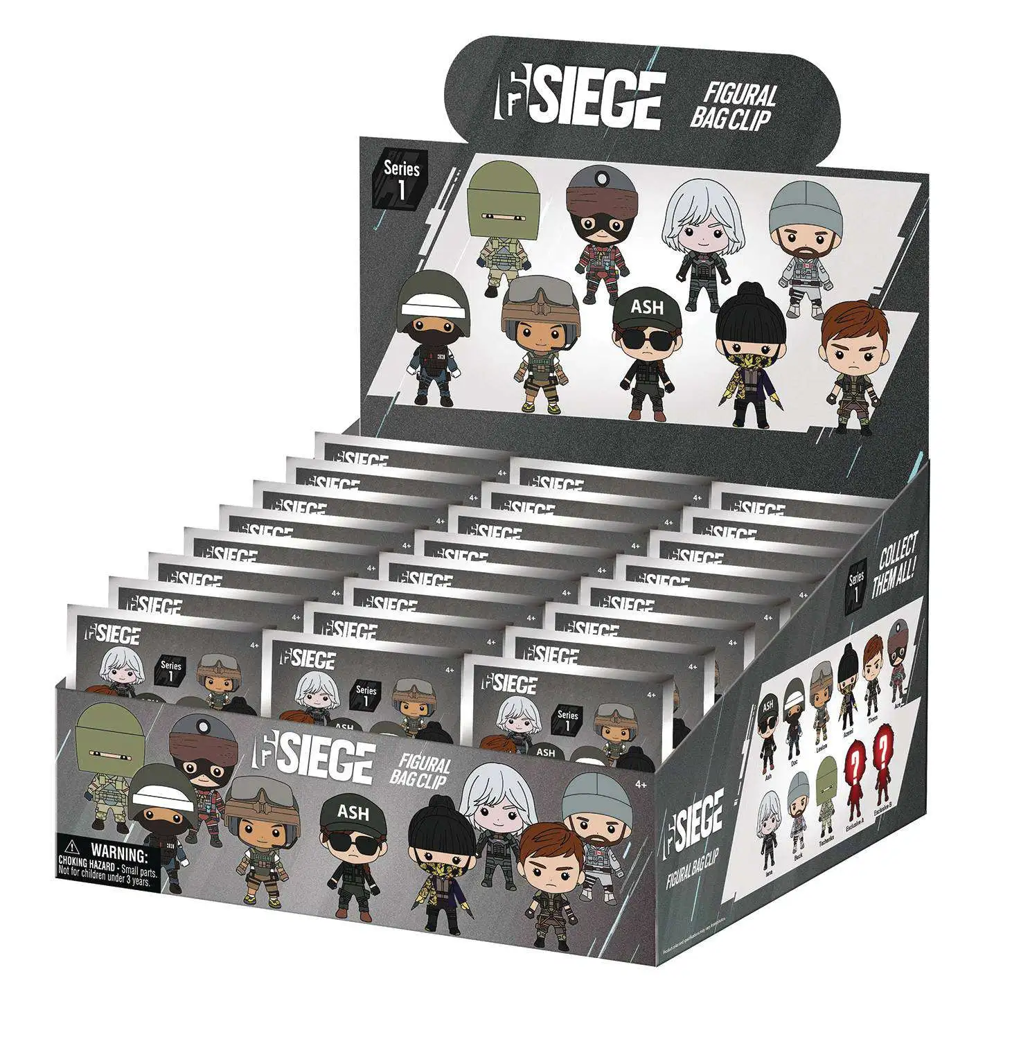 3D Figural Bag Clip Tom Clancy's Rainbow Six Siege Series 1 Mystery Box [24 Packs] (Pre-Order ships January)
